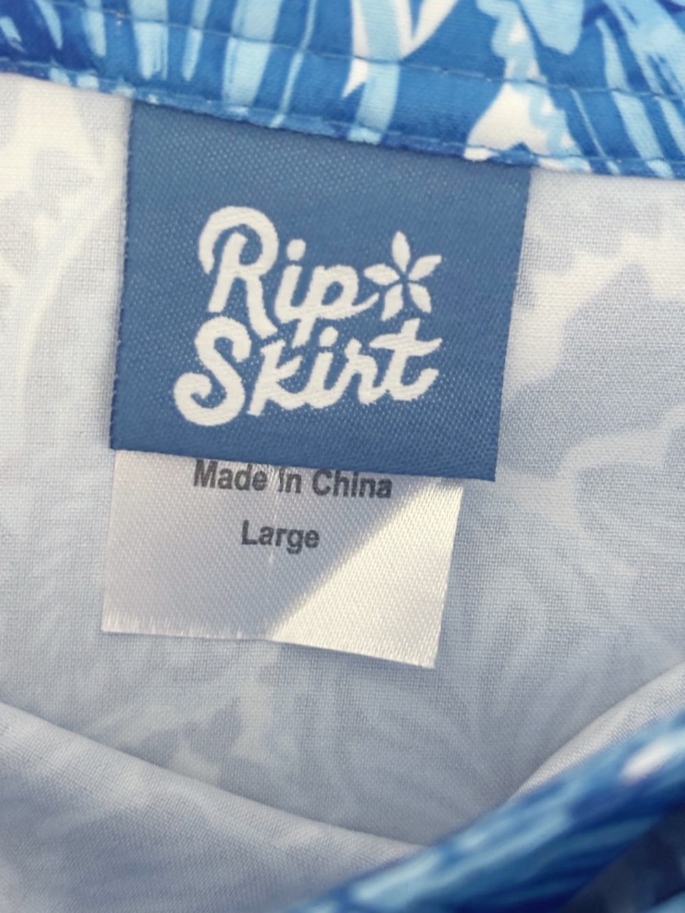 RipSkirt Hawaii Floral Rustica Wrap Skirt Large Length 1 Beach Vacation - Picture 5 of 6